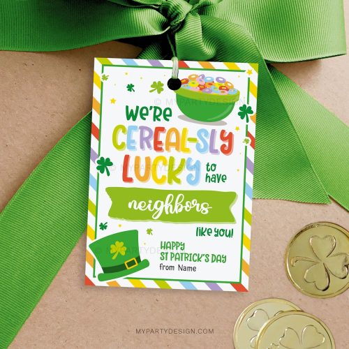 cereal neighbours st Patrick's day tags