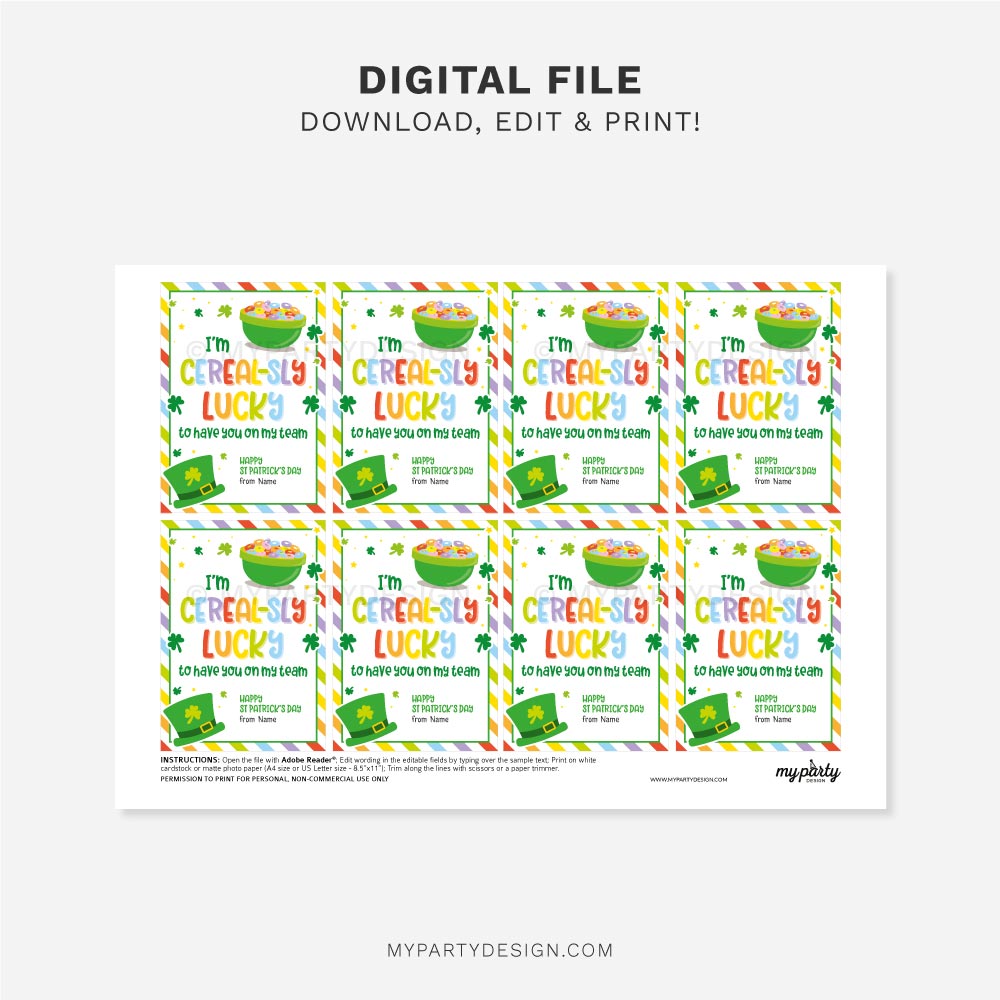 ST-PATRICKS-DAY-TAGS-CEREAL-LUCKY-TEAM-00C printable cereal team st Patrick's day tags