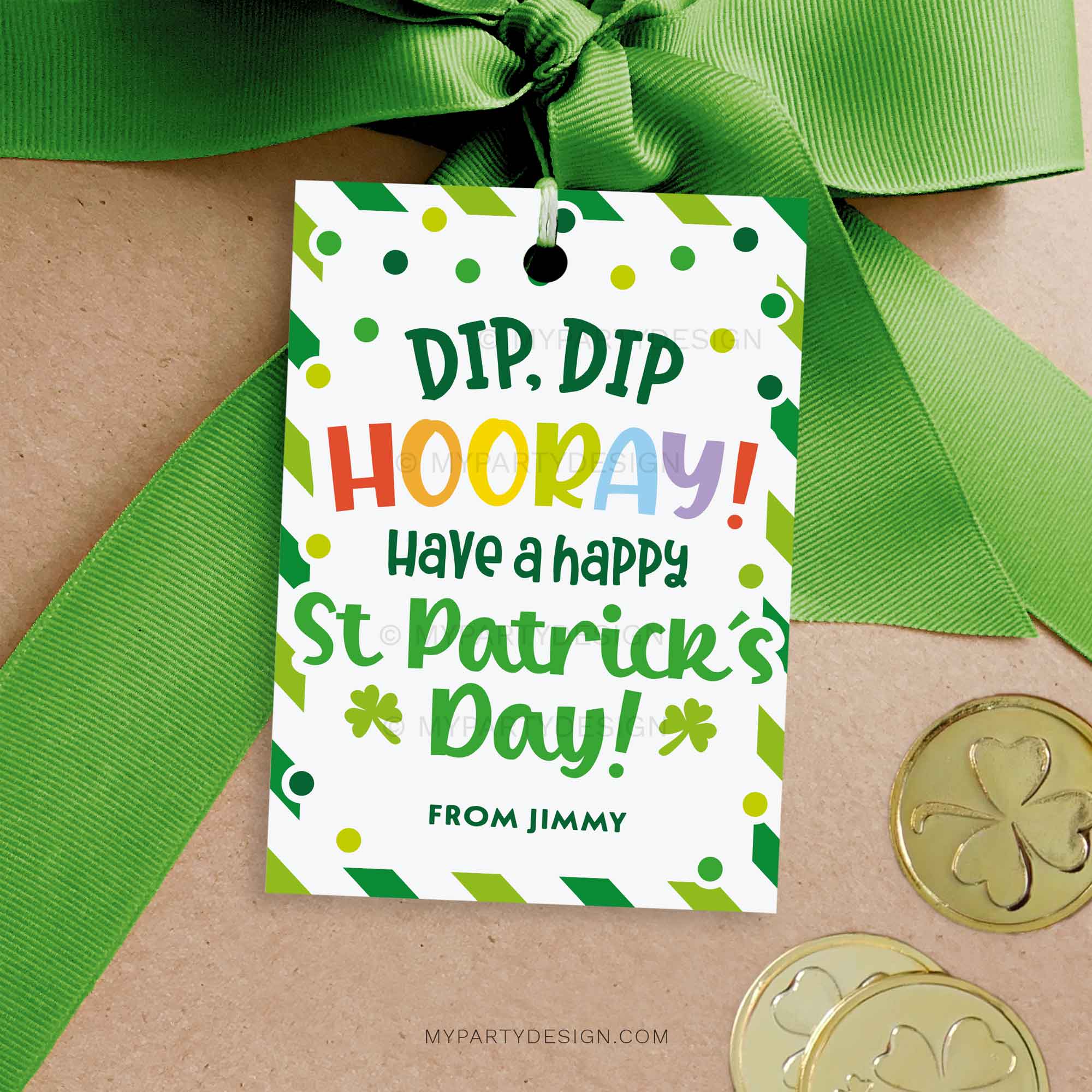 ST-PATRICKS-DAY-TAGS-DIP-DIP-HOORAY-00A dip dip hooray st patrick's day gift tag for st patricks day class gifts