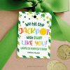 staff jackpot st Patrick's day gift tag for st patty's staff appreciation gifts