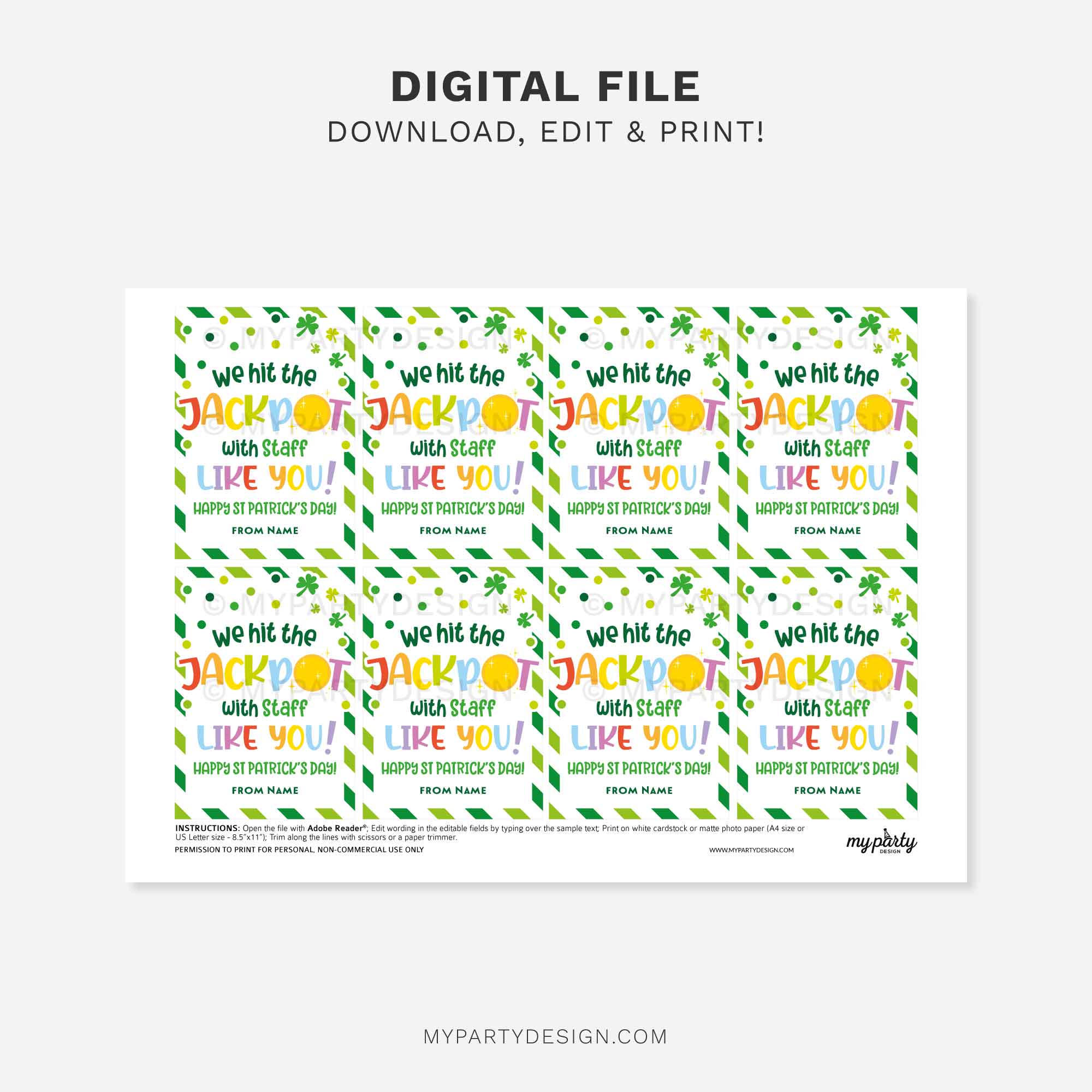 ST-PATRICKS-DAY-TAGS-HIT-THE-JACKPOT-STAFF-00C printable staff jackpot st Patrick's day gift tag for st patty's staff appreciation gifts