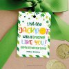 teacher jackpot st Patrick's day gift tag for st patty's teacher appreciation gifts