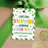 Jackpot Working with You St Patrick's Day Gift Tag for st patty's appreciation gifts