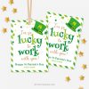 ST-PATRICKS-DAY-TAGS-LUCKY-TO-WORK-WITH-YOU-00B I'm so lucky to work with you St Patrick's Day gift for staff or coworker appreciation