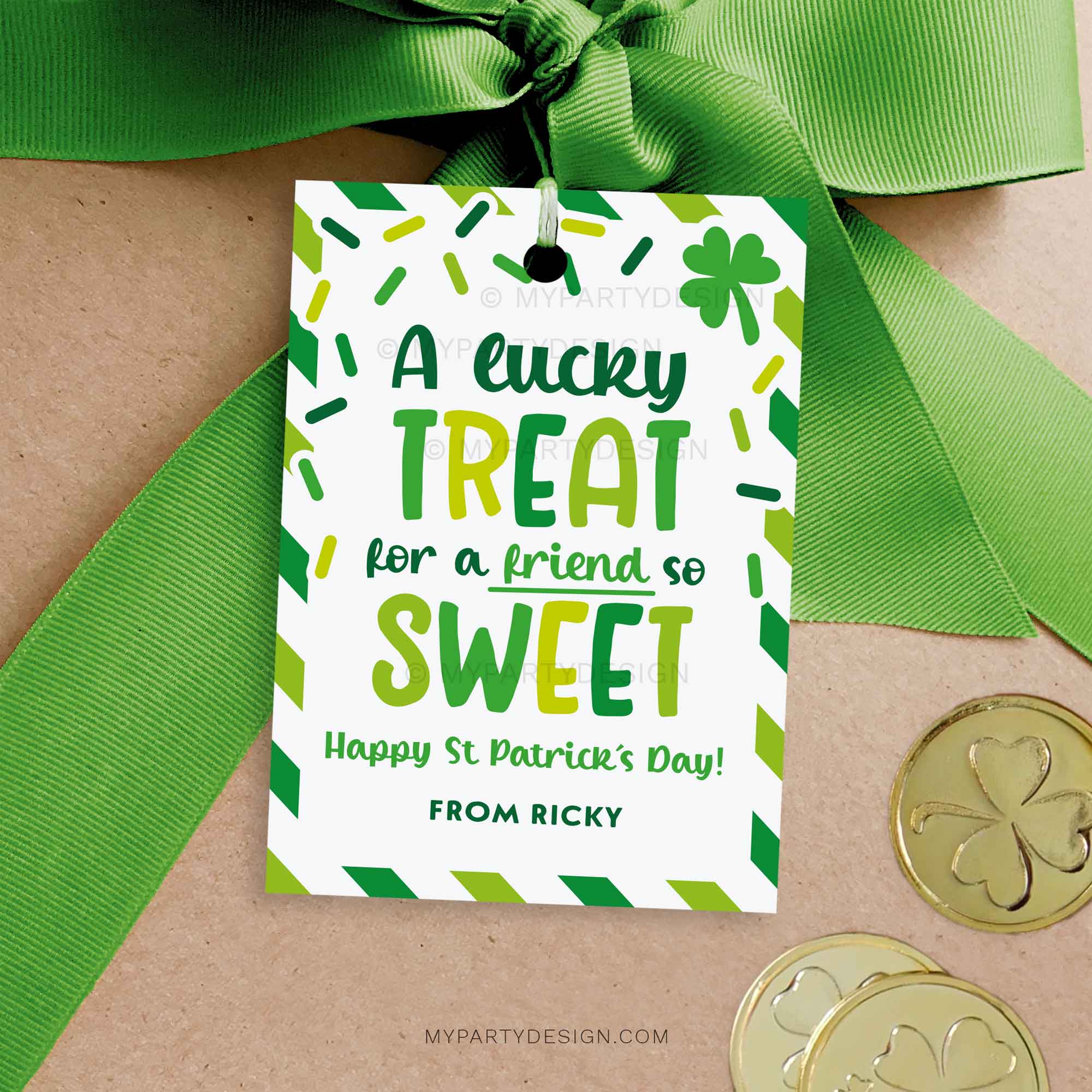ST-PATRICKS-DAY-TAGS-LUCKY-TREAT-FOR-FRIEND-SO-SWEET-00A st patrick's day treat for a friend so sweet gift tag for st patty's class gifts