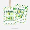 st patricks day tags that read "A lucky treat for a teacher so sweet. Happy St Patrick's Day"