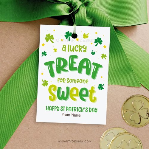 lucky treat for someone sweet St Patrick's Day tags