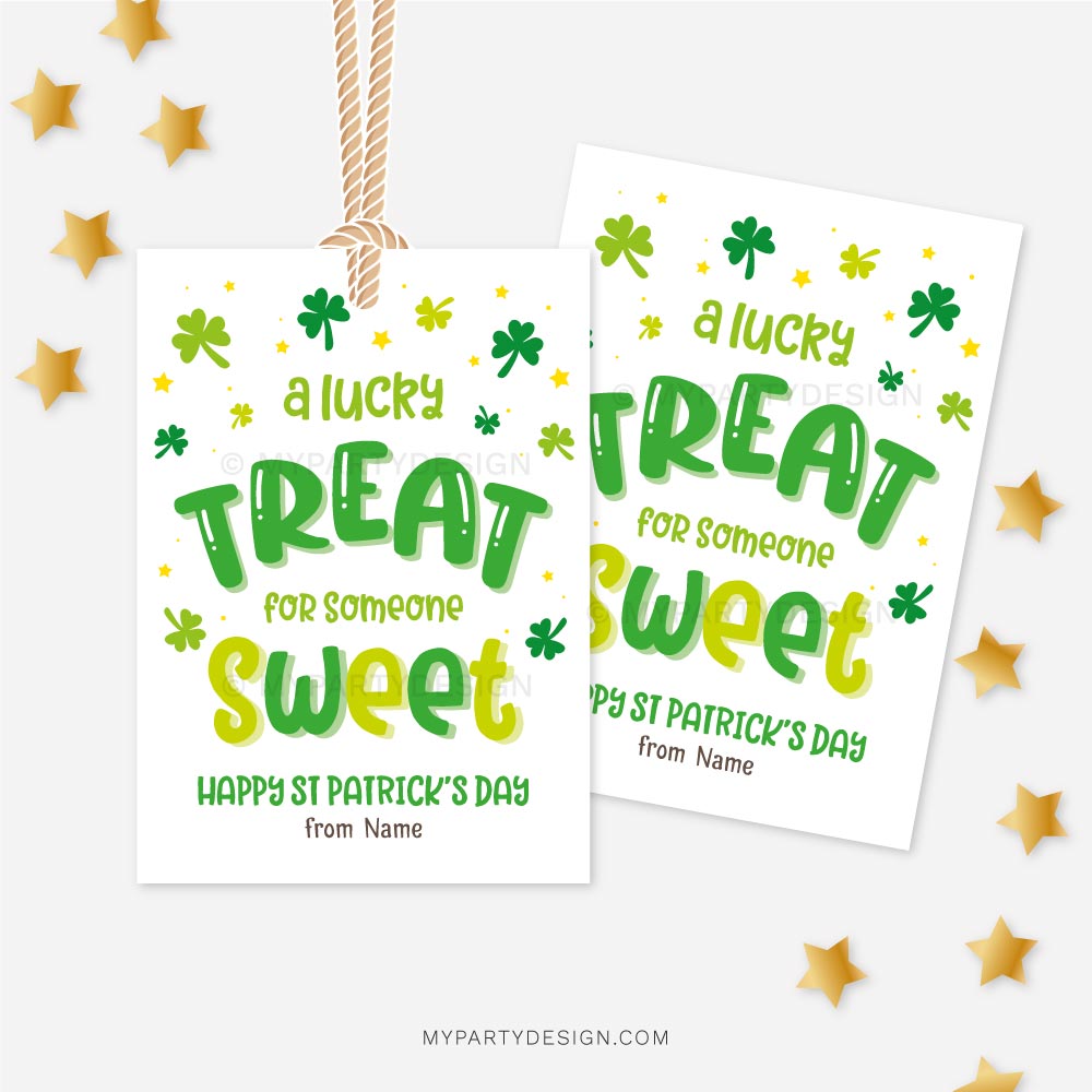 ST-PATRICKS-DAY-TAGS-LUCKY-TREAT-SOMEONE-SWEET-00B St Patrick's Day tags that read "A lucky treat for someone sweet"