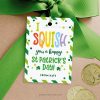 I squish you a happy st patricks day gift tag for st pattys class gifts