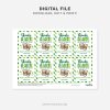 printable St Patrick's Day thanks a latte gift tag for teacher or staff appreciation gifts