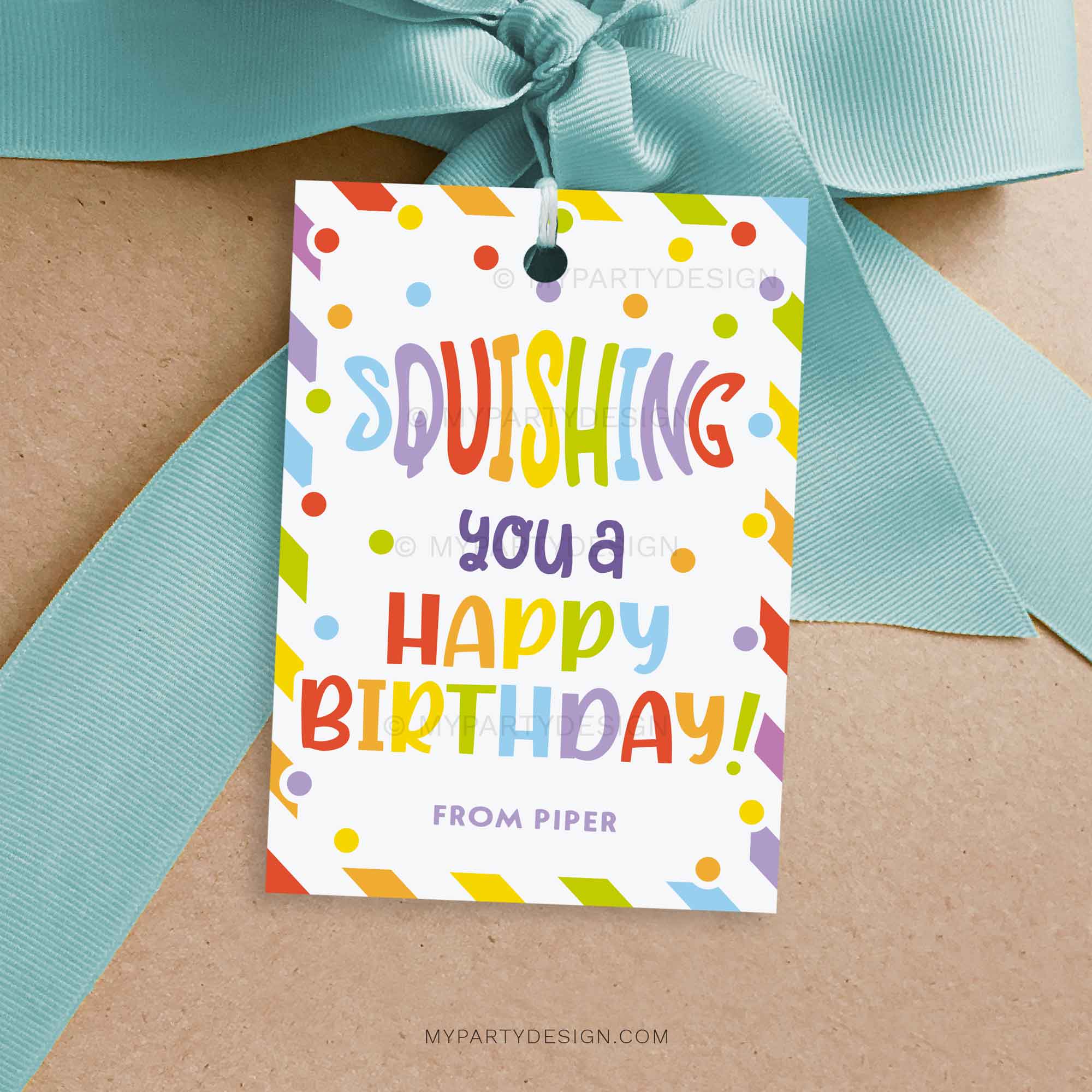 STUDENT-BIRTHDAY-GIFT-TAGS-SQUISHING-YOU-00A squishing you a happy birthday gift tag in rainbow colors