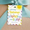 summer bouncing with fun gift tag for last day of school year class gifts for students or friends