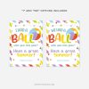 we had a ball with you this year gift tags for beach ball class gifts