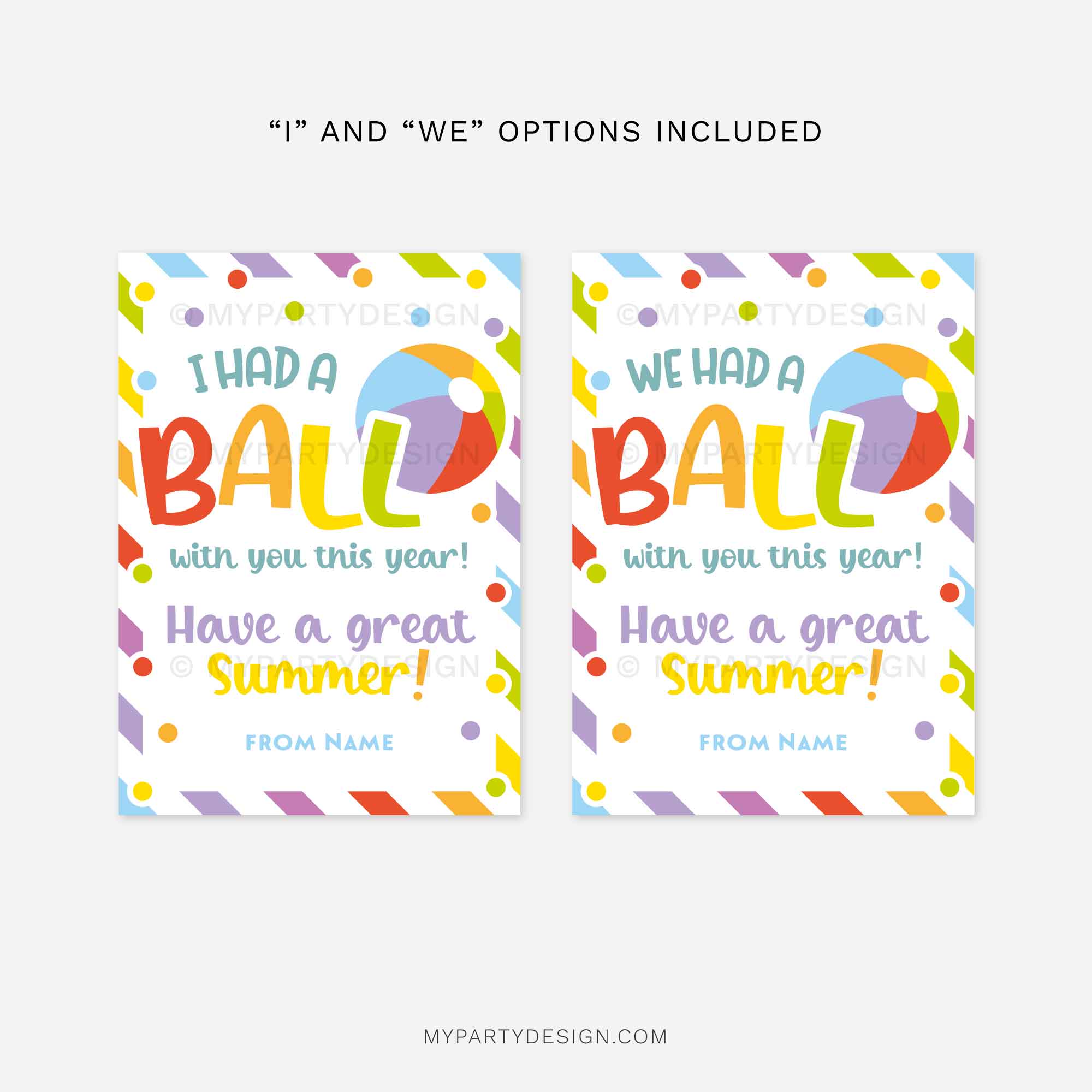 SUMMER-HAD-A-BALL-WITH-YOU-THIS-YEAR-GIFT-TAGS-00D we had a ball with you this year gift tags for beach ball class gifts