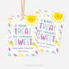 last day of school gift tags that read "a little treat for someone sweet. enjoy your summer"