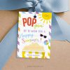 summer popcorn gift tag for end of school year teacher appreciation or class gifts