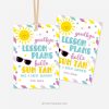goodbye lesson plans gift tags for teacher gifts