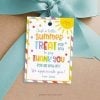 summer treat to say thank you gift tag for end of school year appreciation gifts