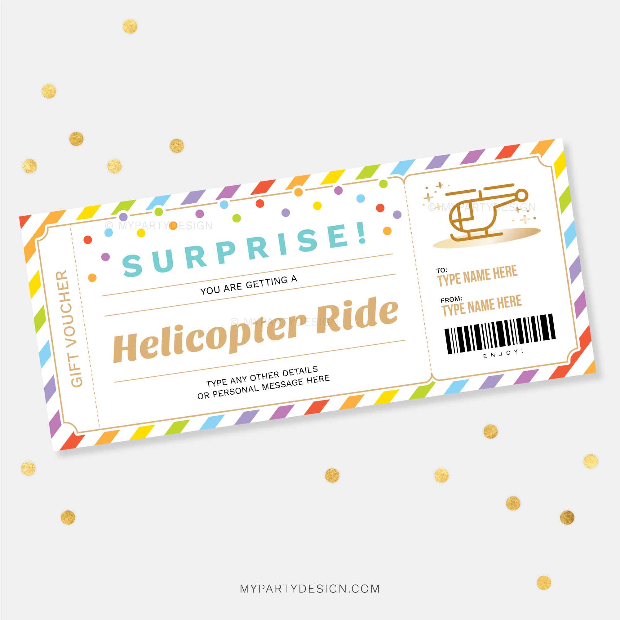 SURPRISE-GIFT-VOUCHER-HELICOPTER-00A surprise helicopter ride gift voucher template printable
