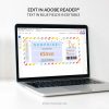 editable surprise cat gift voucher template