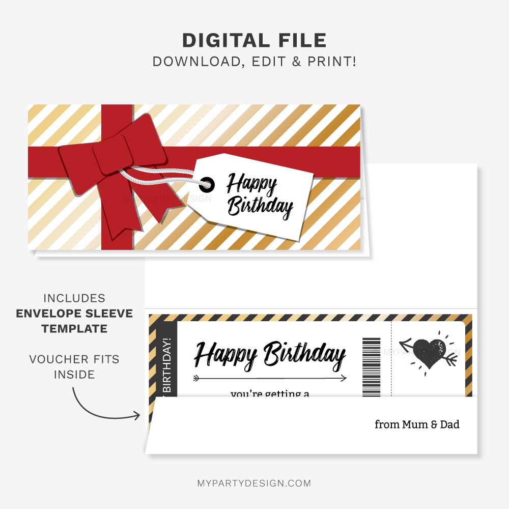 TATTOO-GIFT-VOUCHER-A-002 printable birthday gift certificate