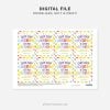 printable Chip Hooray Birthday Class Gift Tag for kids birthday favors