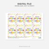 printable glow stick birthday class gift tag that reads "Thanks for making my Birthday so Bright!"