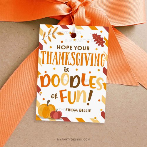 thanksgiving doodles of fun gift tag for fall class gifts