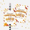 thanksgiving pencil tag that reads "hope your thanksgiving is just write" for students or class gifts