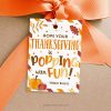 thanksgiving popping with fun gift tag for fall class gifts