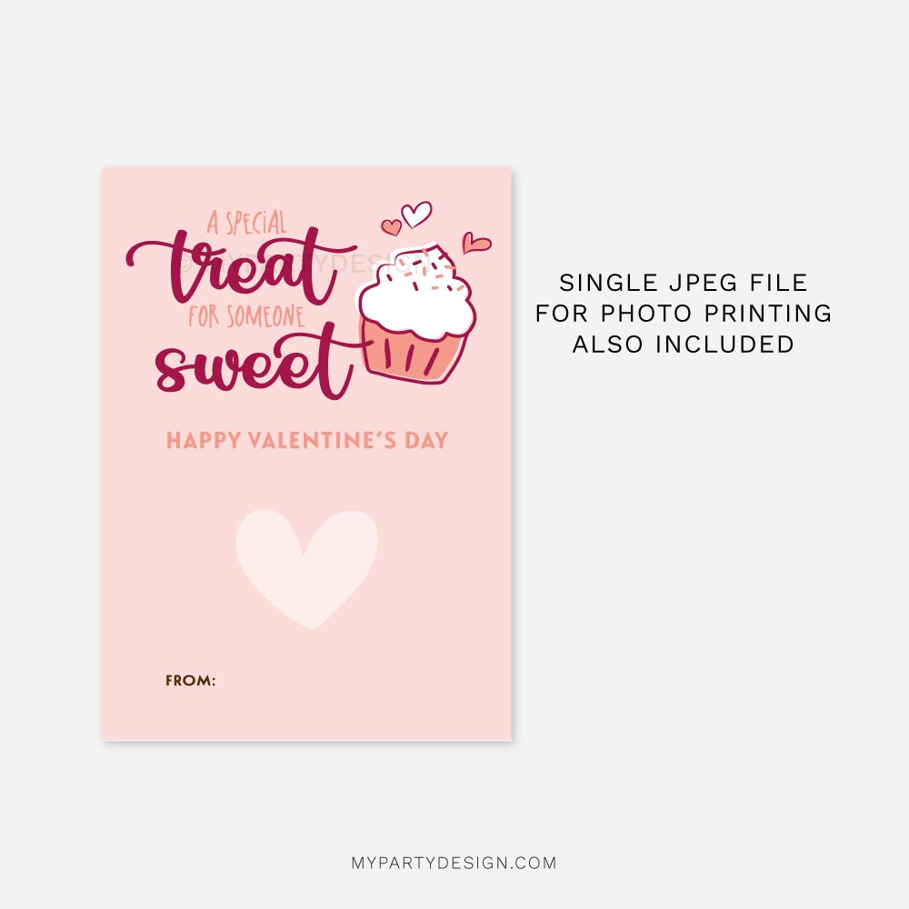 VALENTINES-GIFT-CARD-HOLDER-TREAT-FOR-SOMEONE-SWEET-00C printable Valentine's Day Gift Card Holder for someone sweet