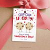 valentines chip hooray cookies gift tag for Valentine's Day class gifts