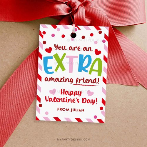 valentine extra amazing friend gift tag for class valentines gifts