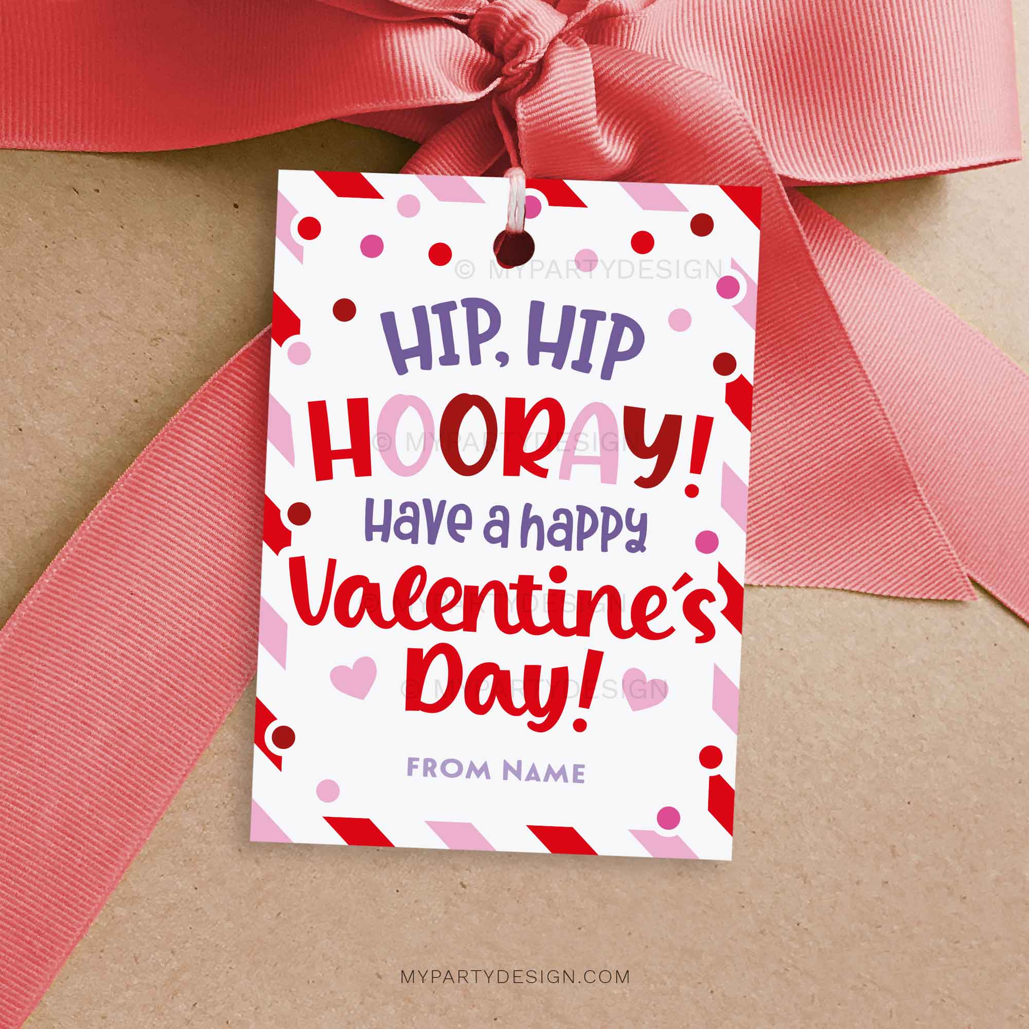 VALENTINES-GIFT-TAGS-HIP-HIP-HOORAY-00A valentines hip hip hooray gift tag for Valentine's Day class gifts
