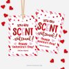 red and pink Valentine's Day appreciation gift tags that read "you are scen-sational"