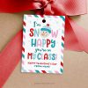 valentines snow happy you're in my class gift tag for snow globe class gifts