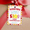 valentine I think you are a star gift tag for star shaped candy