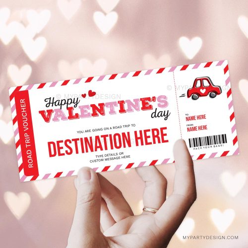 valentine's day gift voucher for road trip