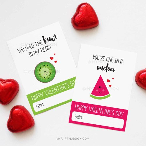 printable valentines day cards fruit theme lunchbox notes
