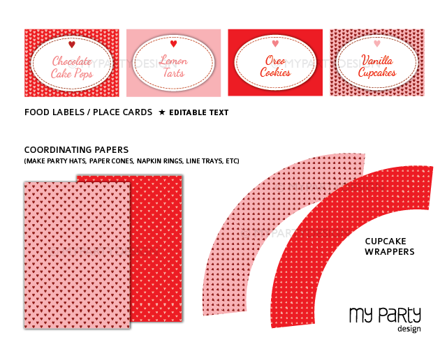 printable valentines day party decorations