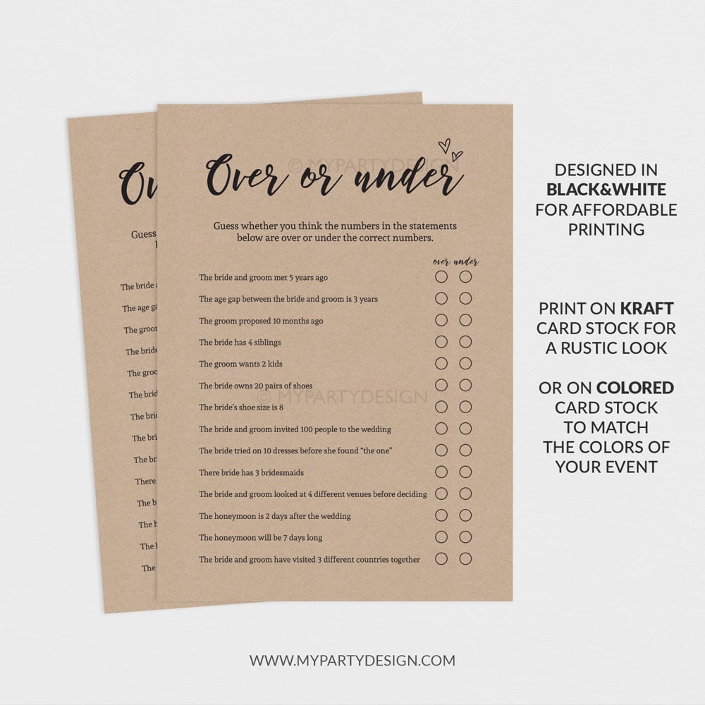 WEDDING_GAMES-04A printable over or under wedding game