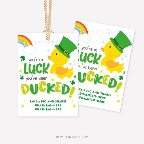 you're in luck you've been ducked tags for St Patricks day