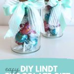 diy lindt chocolate gift jars